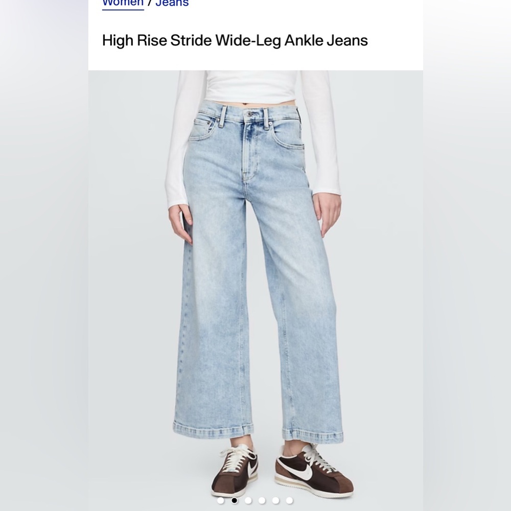 Gap High Rise Stride Ankle Jean